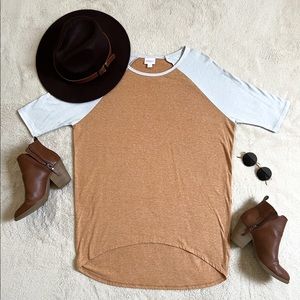 LuLaRoe Oversized Baseball Tee